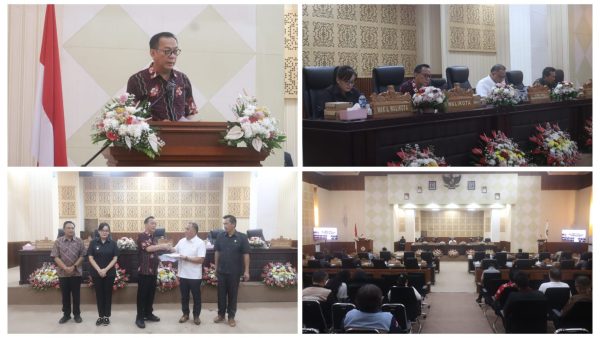 Wali Kota Tomohon Paparkan KUA PPAS dalam Rapat Paripurna DPRD