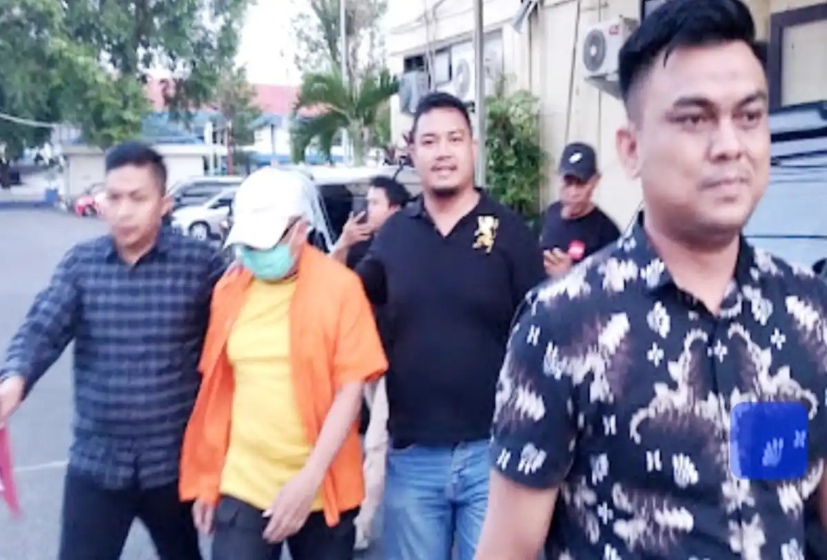 Bendahara Internal Tahun Anggaran 2019 resmi di Tahan Polda Sulut (ist)